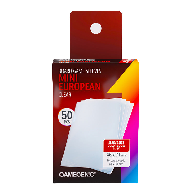 Gamegenic Prime Board Game Sleeves Mini European Sized 46mm x 71mm 50pc
