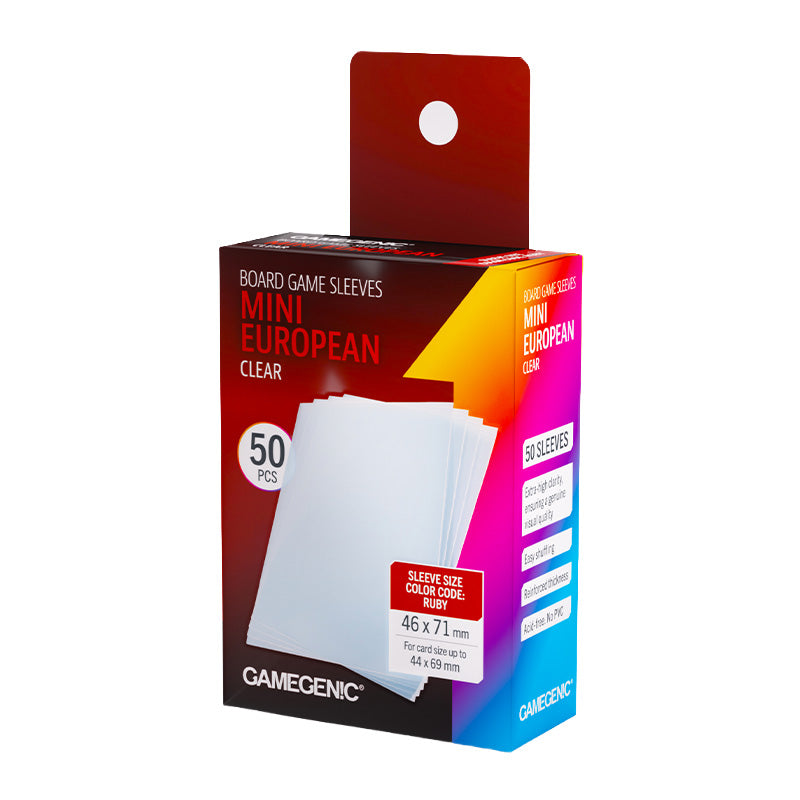 Gamegenic Prime Board Game Sleeves Mini European Sized 46mm x 71mm 50pc