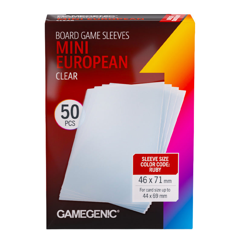 Gamegenic Prime Board Game Sleeves Mini European Sized 46mm x 71mm 50pc