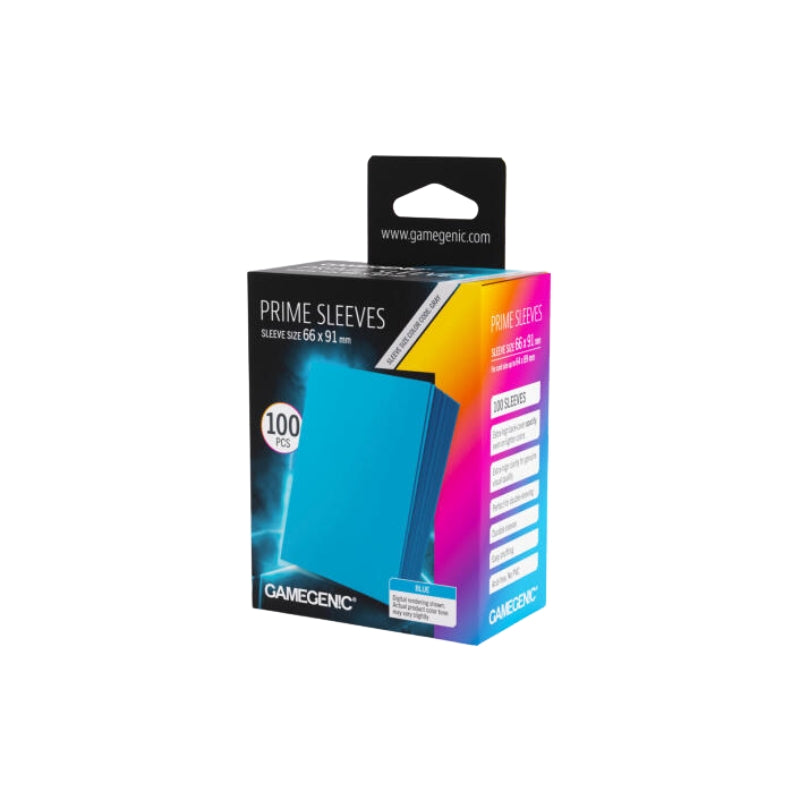 Gamegenic Prime Card Sleeves Blue (66mm x 91mm) (100 Sleeves Per Pack)