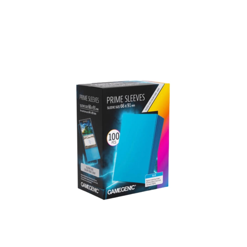 Gamegenic Prime Card Sleeves Blue (66mm x 91mm) (100 Sleeves Per Pack)