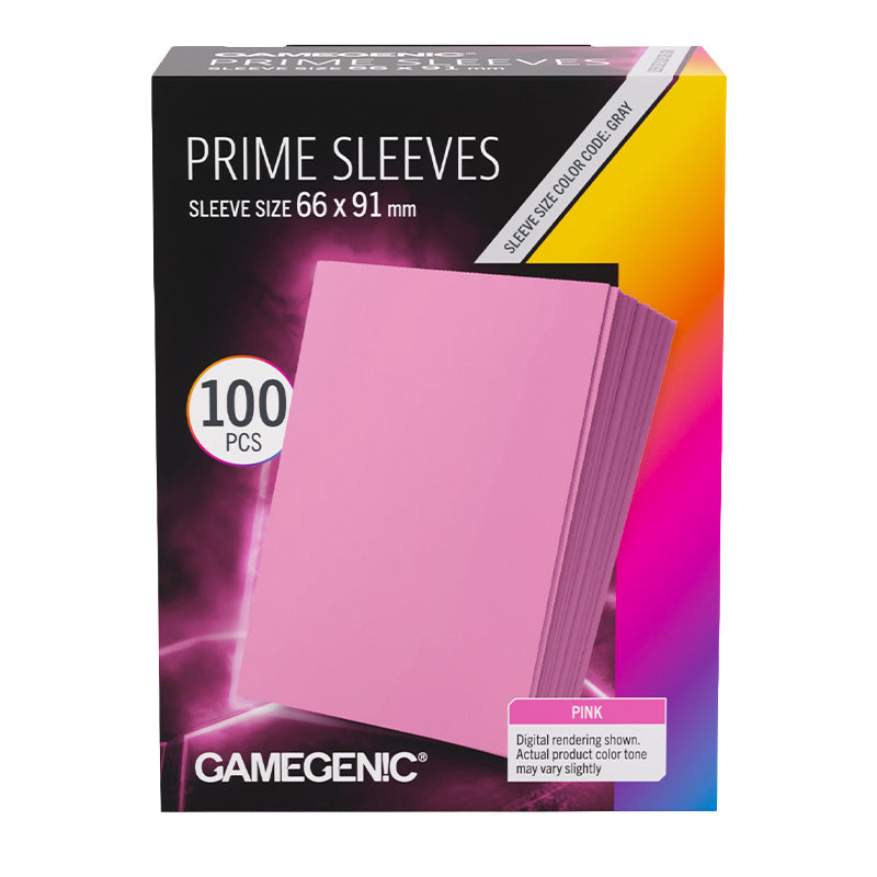 Gamegenic Prime Card Sleeves Pink (66mm x 91mm) (100 Sleeves Per Pack)