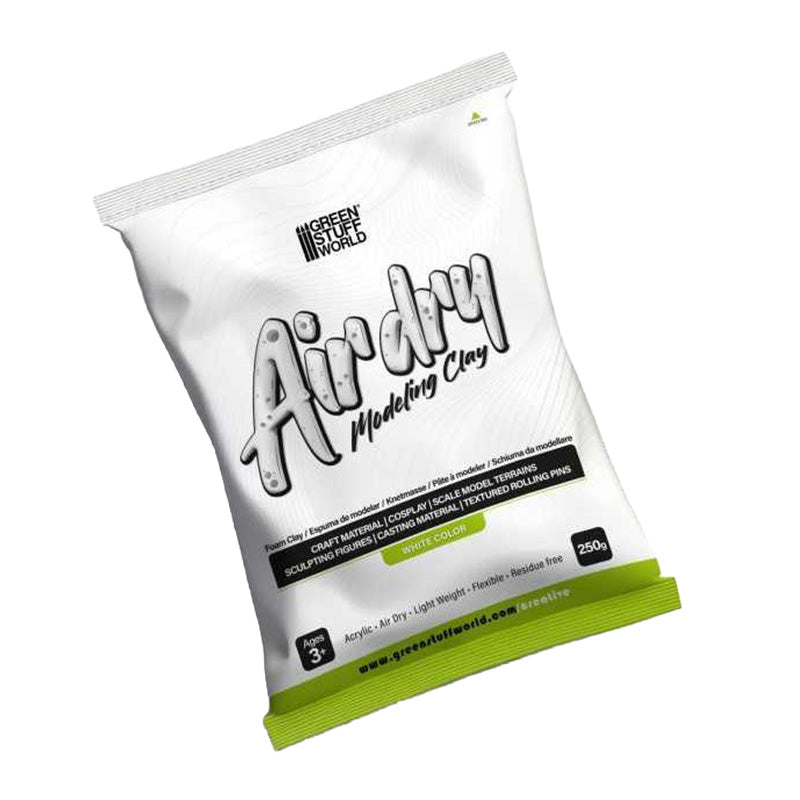 Green Stuff World Air Dry Foam Clay 250gr - White