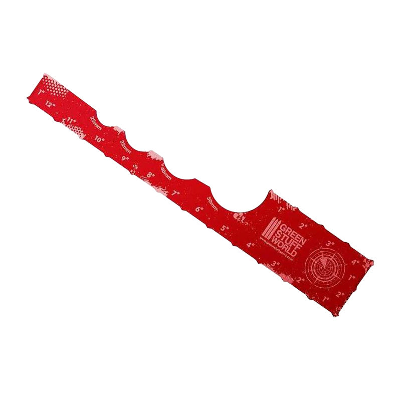 Green Stuff World Gaming Measuring Tool - Red 12 inches