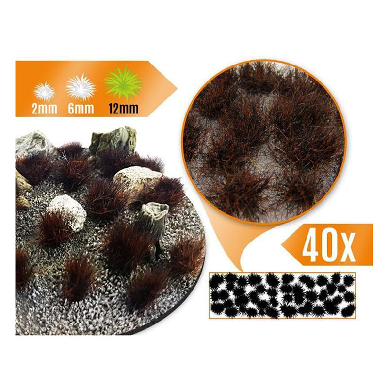 Green Stuff World Grass Tufts - 12mm Self-Adhesive - Burnt