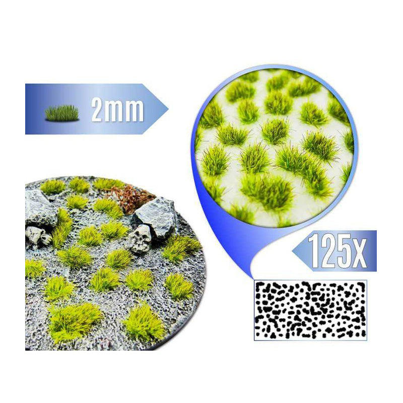 Green Stuff World Grass Tufts XXL 2mm Realistic Green