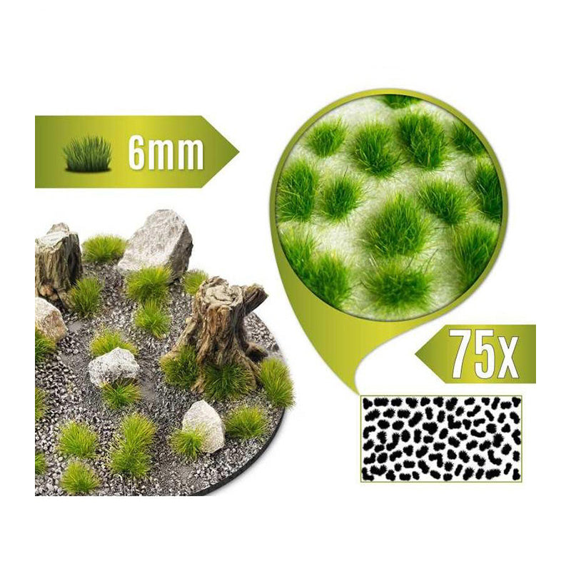 Green Stuff World Grass Tufts XXL 6mm - Realistic Green