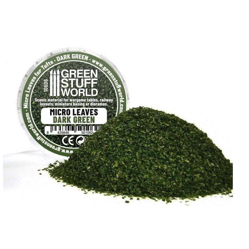 Green Stuff World Micro Leaves - Dark Green Mix