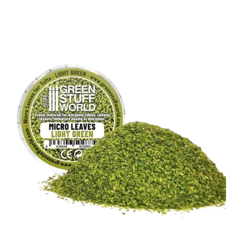 Green Stuff World Micro Leaves - Light Green Mix