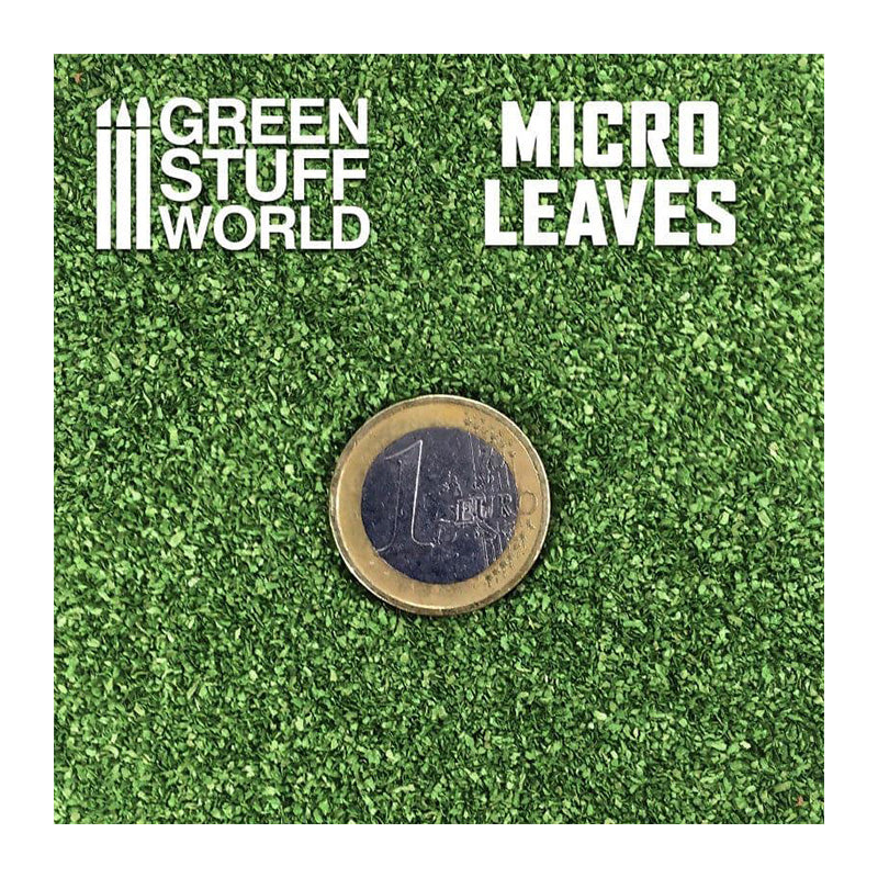 Green Stuff World Micro Leaves - Medium Green Mix