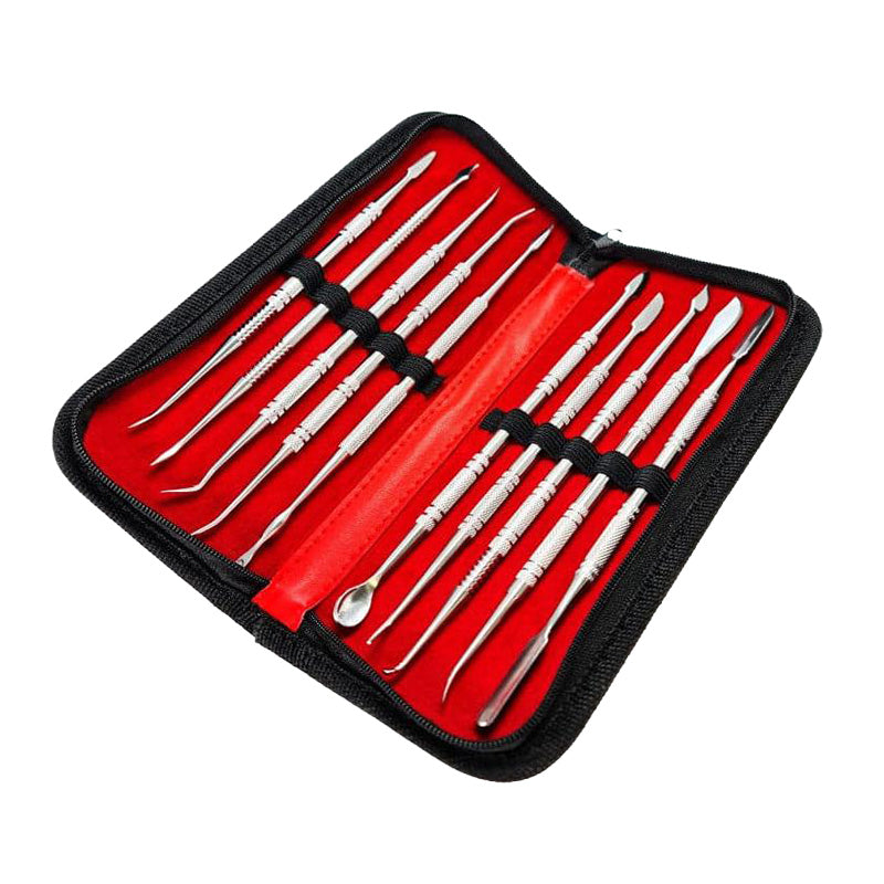 Green Stuff World Professional Sculpting Tools with Case (10 Pieces)