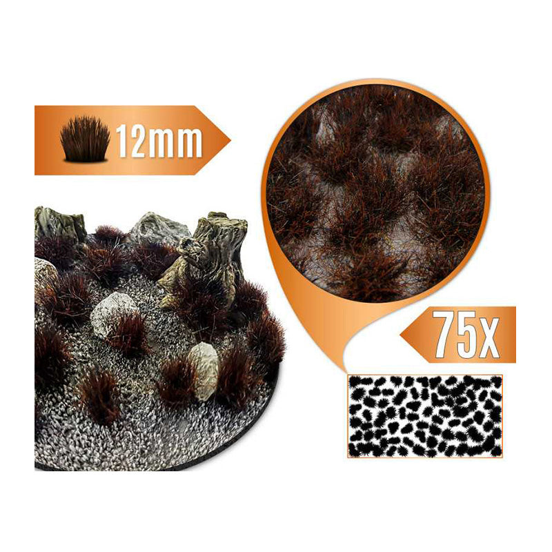 Green Stuff World Static Grass Tufts 12 mm - Burnt Brown