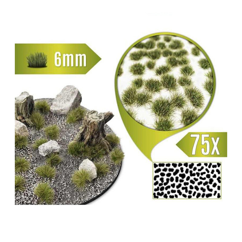 Green Stuff World Static Grass Tufts 6mm - Dry Green