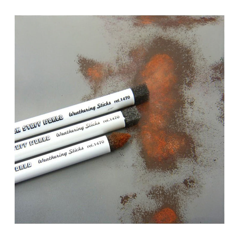 Green Stuff World Weathering Brushes 8mm (Set of 3)