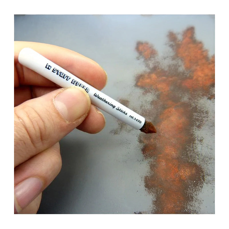 Green Stuff World Weathering Brushes 8mm (Set of 3)