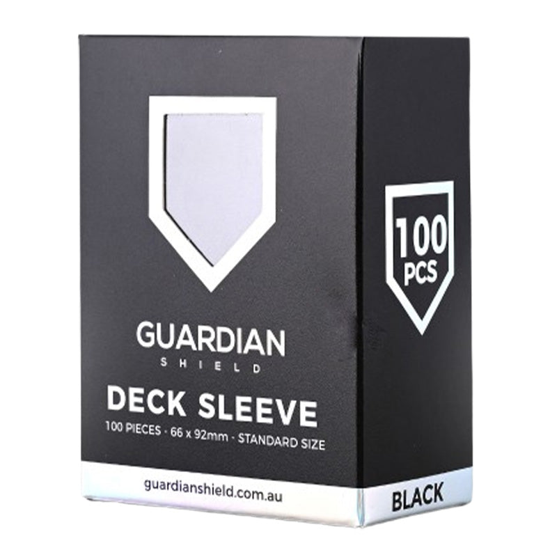 GUARDIAN SHIELD Deck Sleeves - Black 100pk