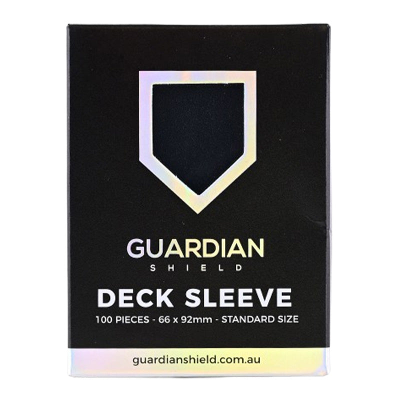 GUARDIAN SHIELD Deck Sleeves - Black 100pk
