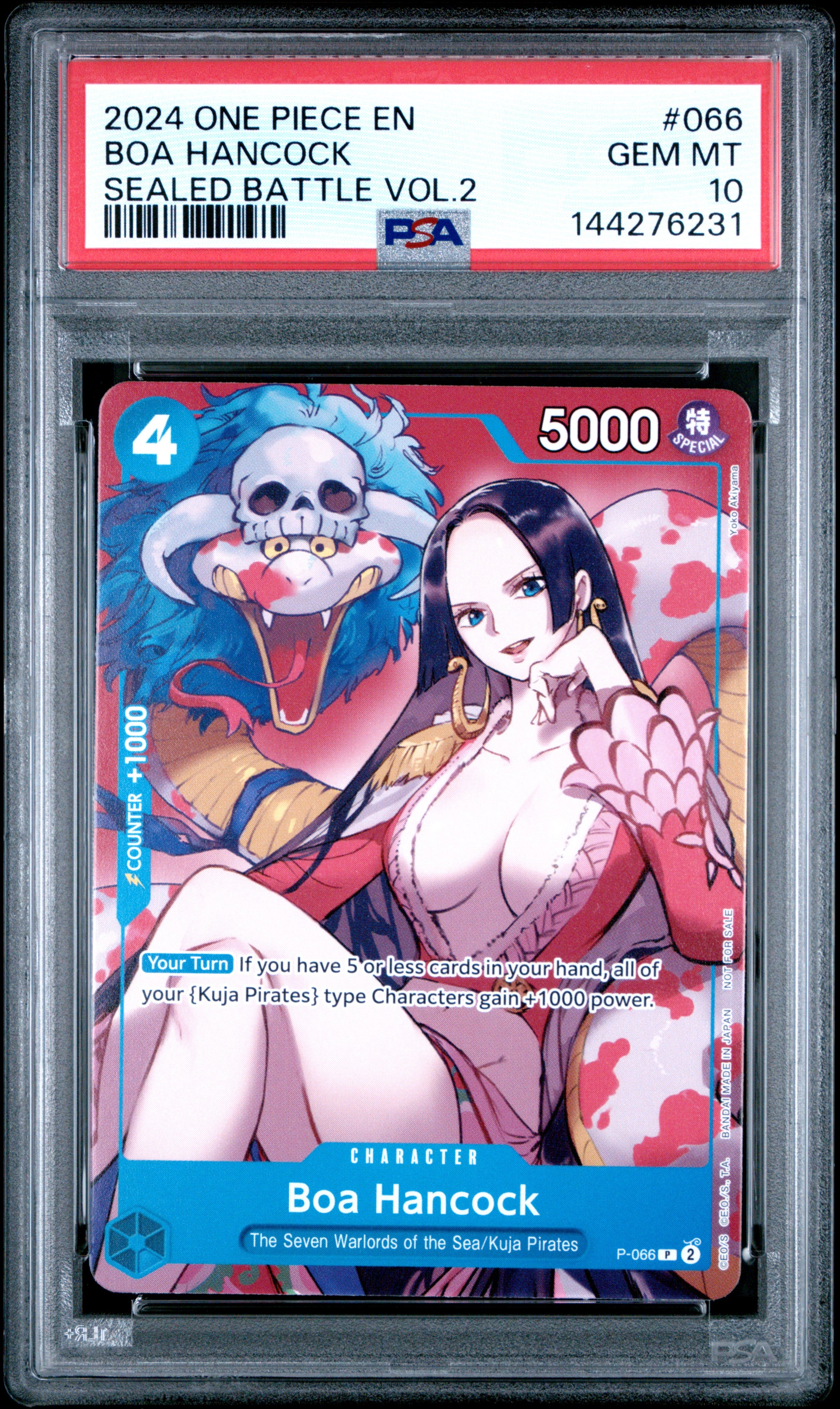 BOA HANCOCK #66 2024 SWSH FA VSTAR UNIVERSE PSA 10