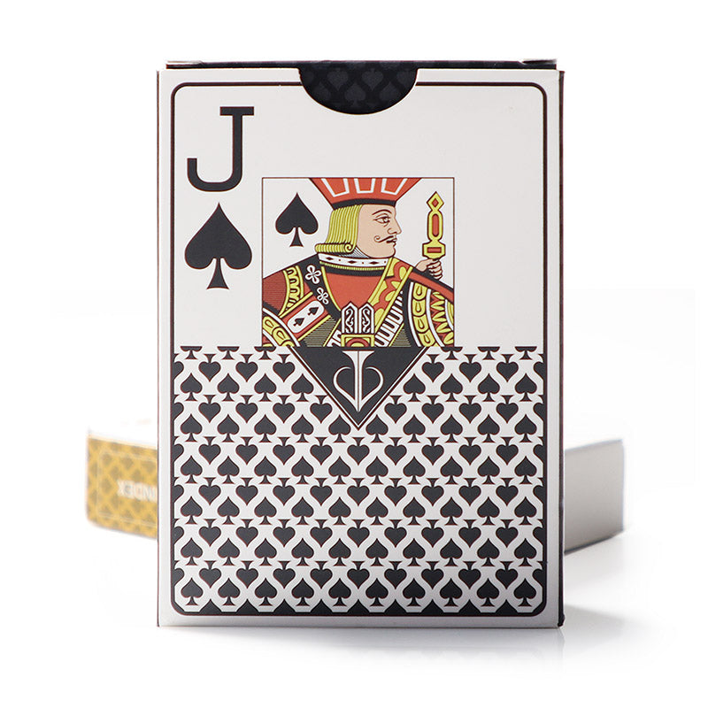Jacks Pro Plastic Playing Cards - Black/Gold (Random Select)