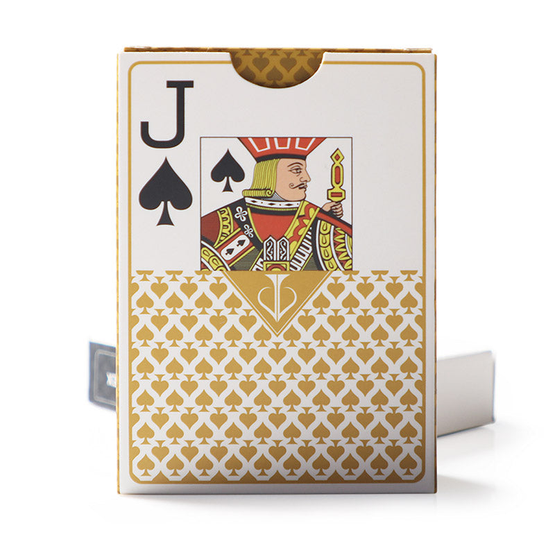 Jacks Pro Plastic Playing Cards - Black/Gold (Random Select)