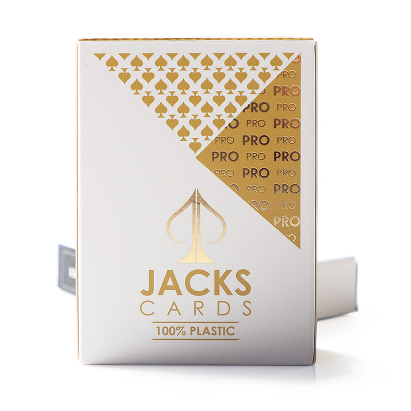 Jacks Pro Plastic Playing Cards - Black/Gold (Random Select)