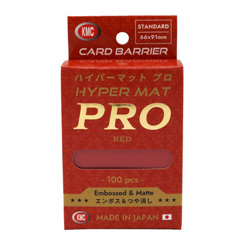 KMC 100ct Hyper MAT PRO Red Sleeves