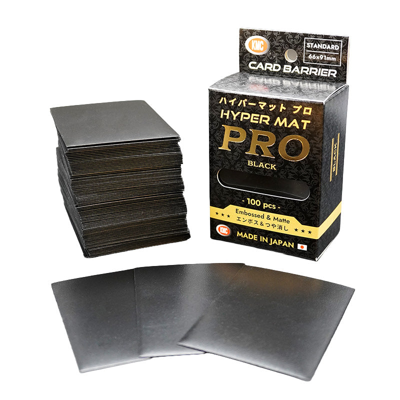 KMC Hyper MAT PRO Black Standard Sleeves 100pcs 66 x 91 mm