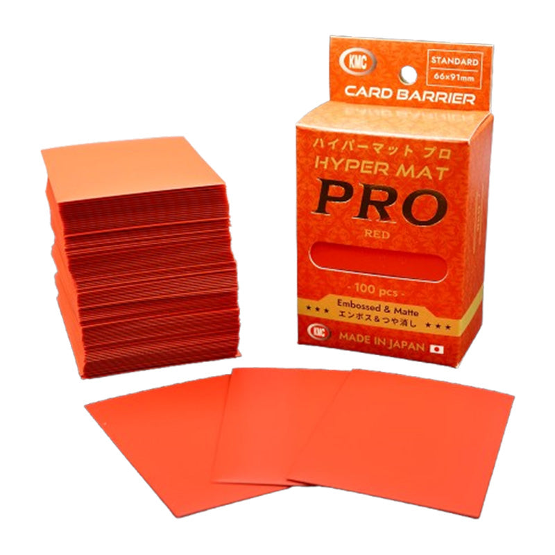 KMC Hyper MAT PRO Red Standard Sleeves 100pcs 66 x 91 mm