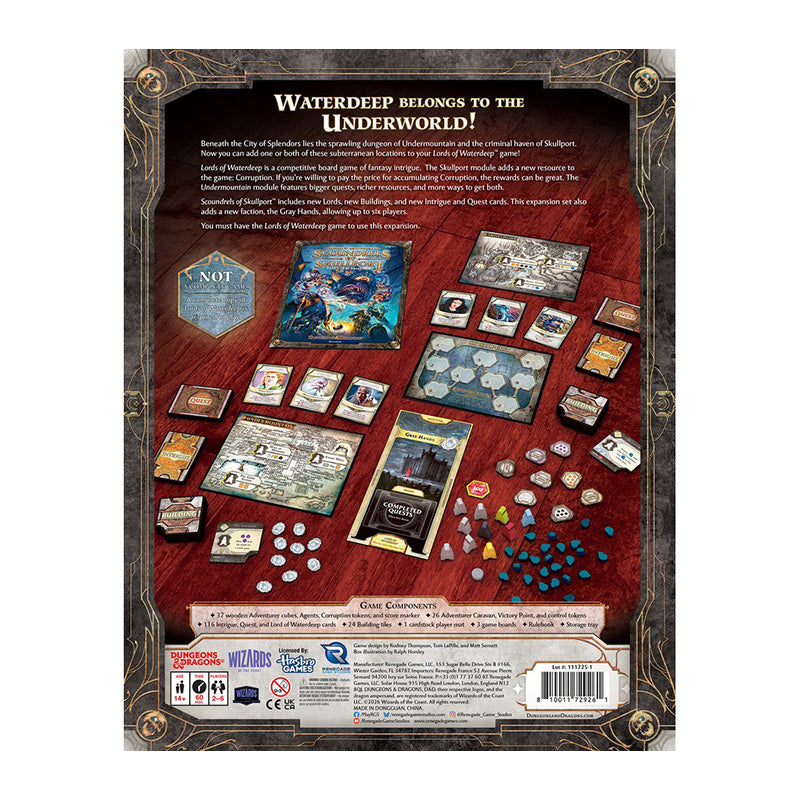 Lords of Waterdeep Scoundrels of Skullport Expansion