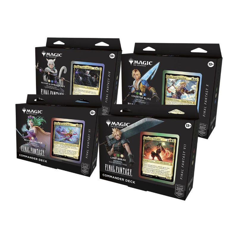 Magic Final Fantasy Commander Decks (Set of 4)