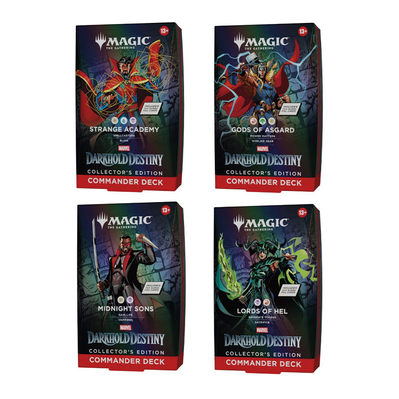 Magic Marvel Darkhold Destiny Collector Commander Deck (Set of 4)