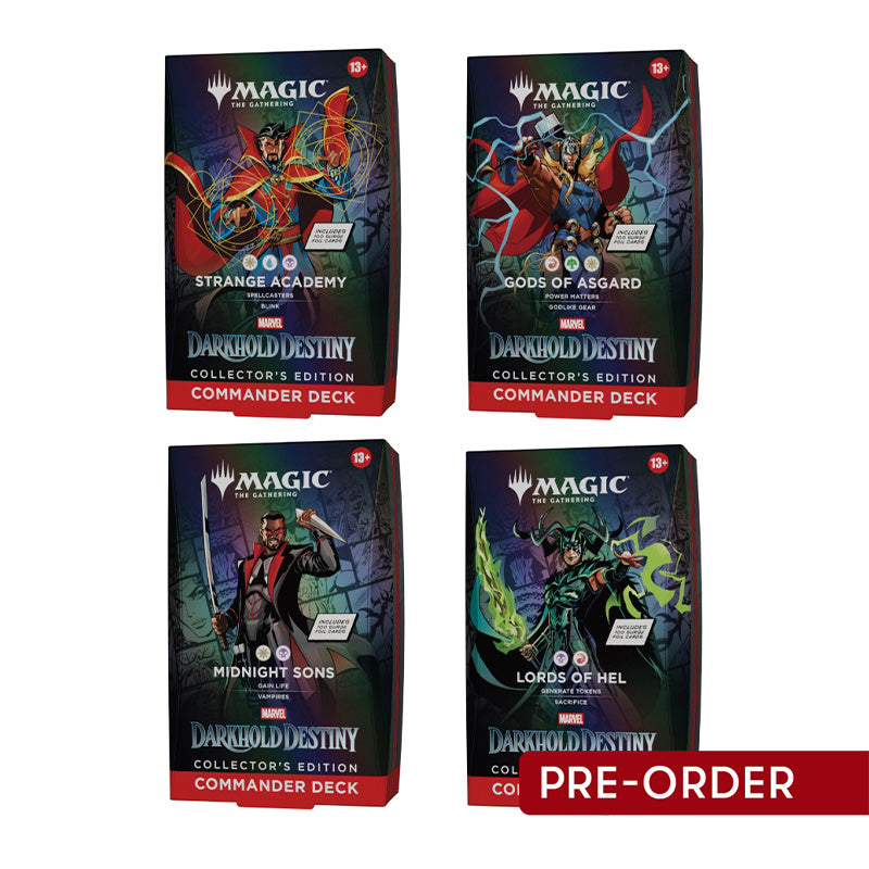 Magic Marvel Darkhold Destiny Collector Commander Deck (Set of 4)