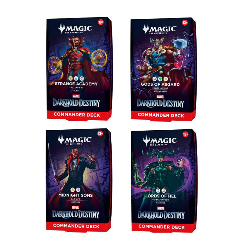 Magic Marvel Darkhold Destiny Commander Deck (Set of 4)