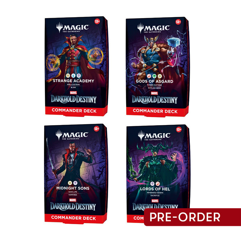 Magic Marvel Darkhold Destiny Commander Deck (Set of 4)