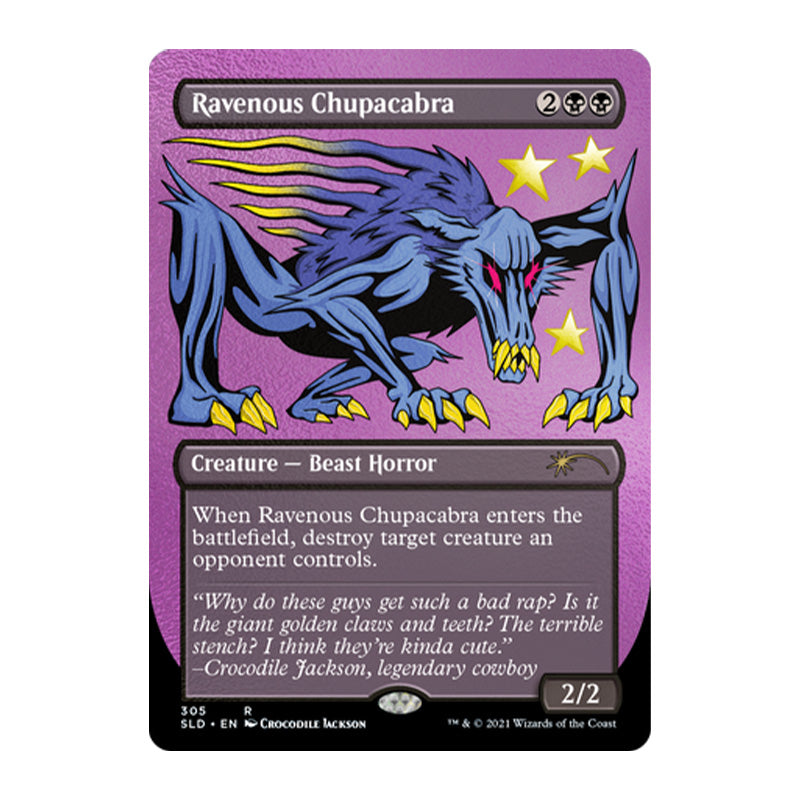 Magic Secret Lair Crocodile Jackson's Monstrous Menagerie FOIL-ETCHED EDITION