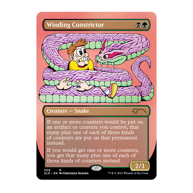 Magic Secret Lair Crocodile Jackson's Monstrous Menagerie FOIL-ETCHED EDITION