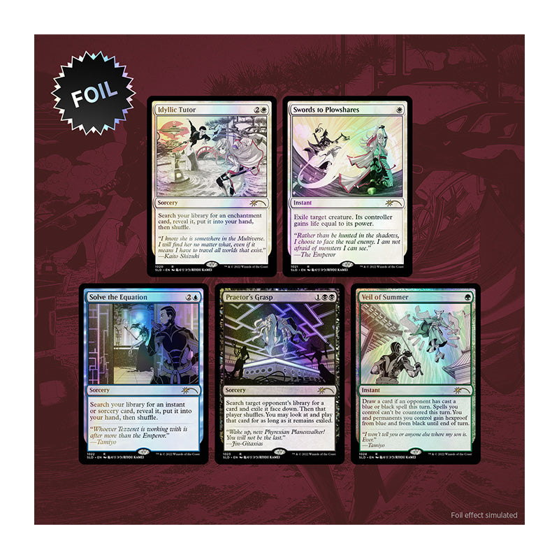 Magic Secret Lair Kamigawa: The Manga: The Cards TRADTIONAL FOIL EDITION