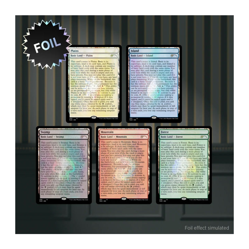 Magic Secret Lair The Full-Text Lands Foil Edition