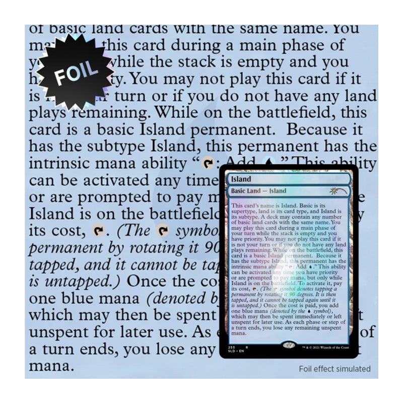 Magic Secret Lair The Full-Text Lands Foil Edition