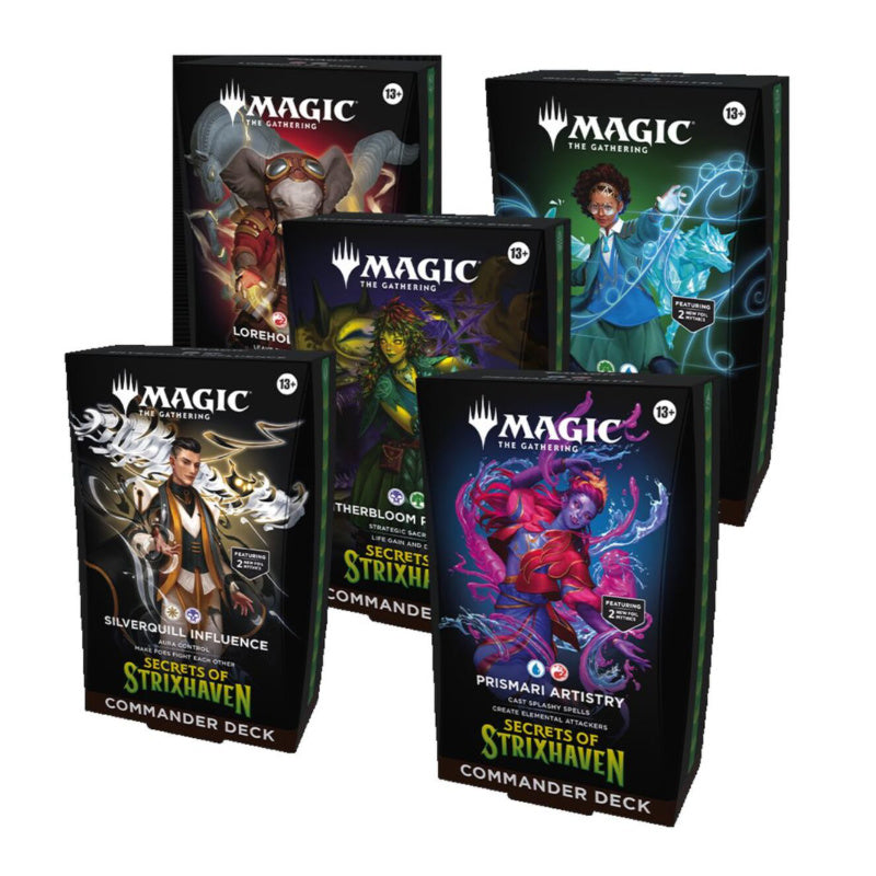 Magic Secrets of Strixhaven Commander Deck (Set of 5)