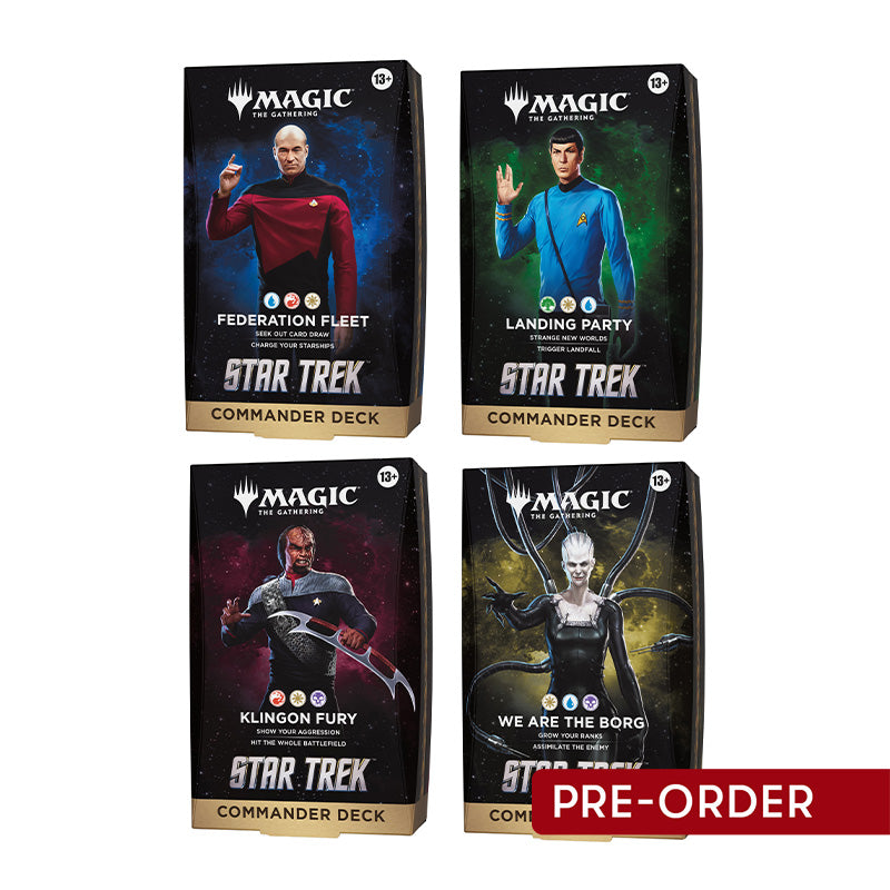 Magic Star Trek Commander Deck (Set of 4)