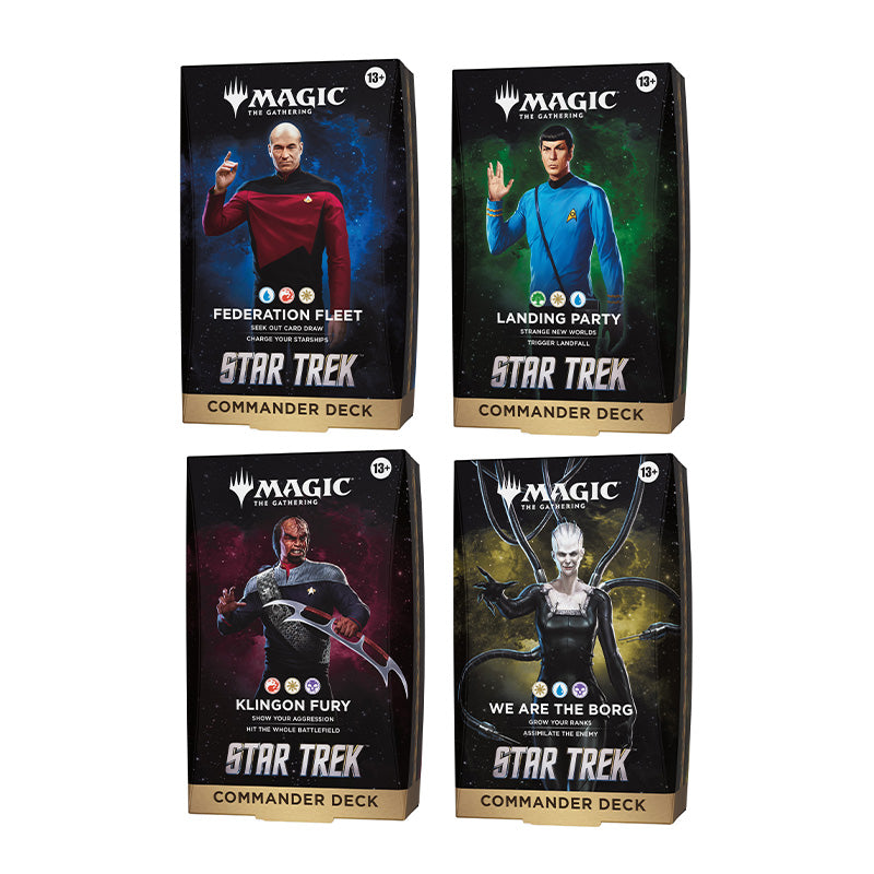 Magic Star Trek Commander Deck (Set of 4)