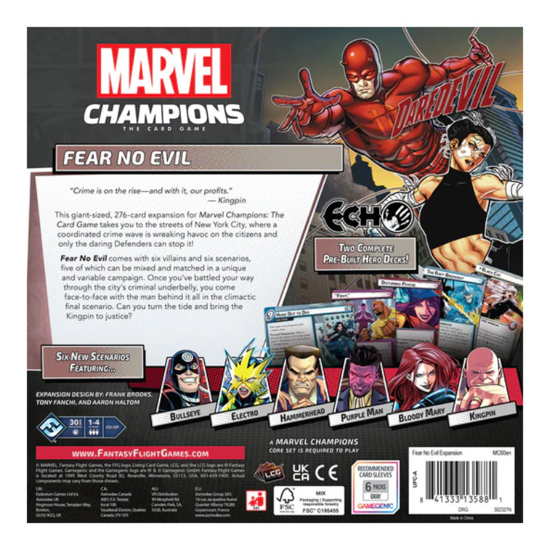 Marvel Champions LCG Fear No Evil Expansion
