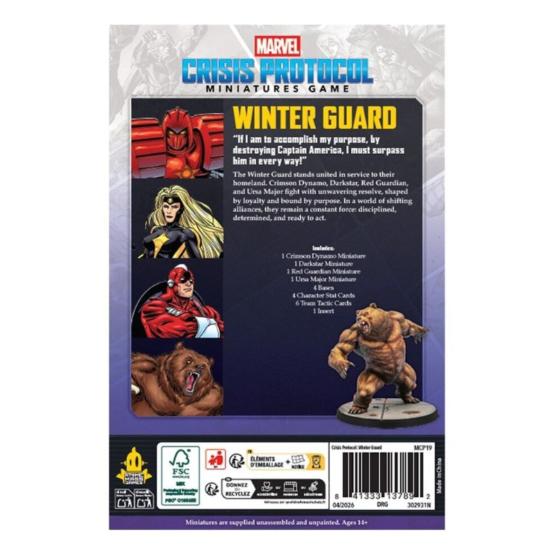 Marvel Crisis Protocol Winter Guard Affiliation Pack