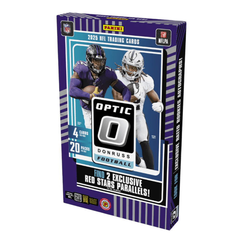 NFL 2025 Donruss Optic FB Hobby International Hobby Booster Box
