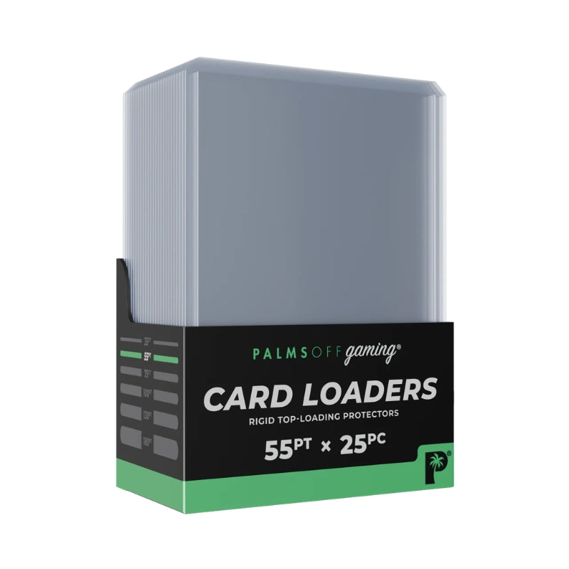 Palms Off Gaming Standard 55pt Card Loader Top Loaders - 25pc Pack