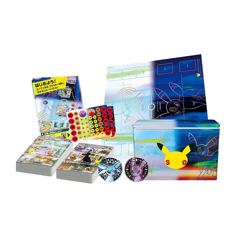 Pokemon TCG 30th Anniversary Celebration Premium Deck Set Espeon Umbreon Japanese