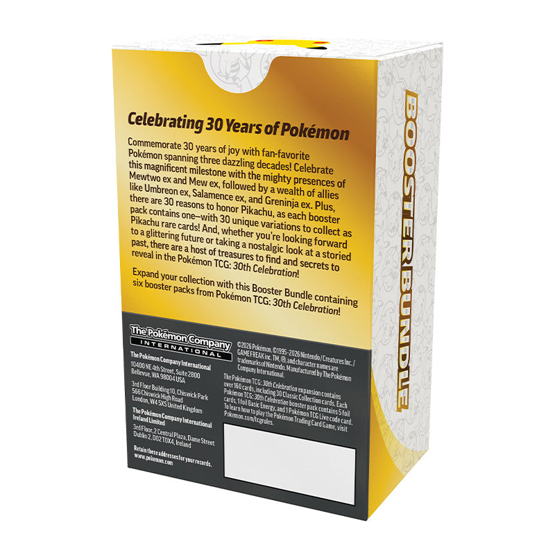 Pokemon TCG 30th Celebration Booster Bundle