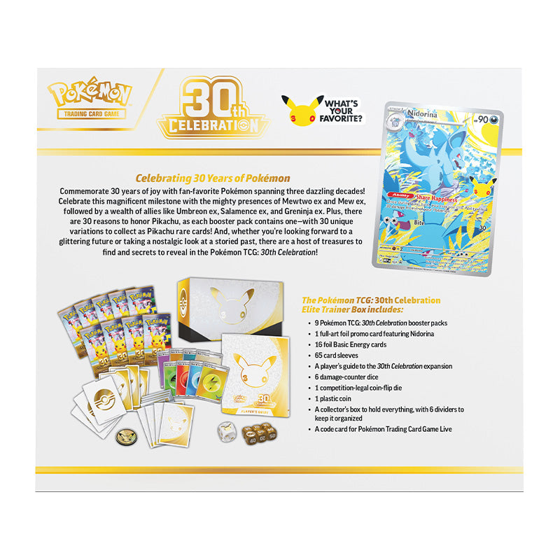 Pokemon TCG 30th Celebration Elite Trainer Box