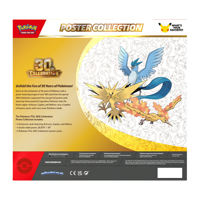 Pokemon TCG 30th Celebration Poster Collection